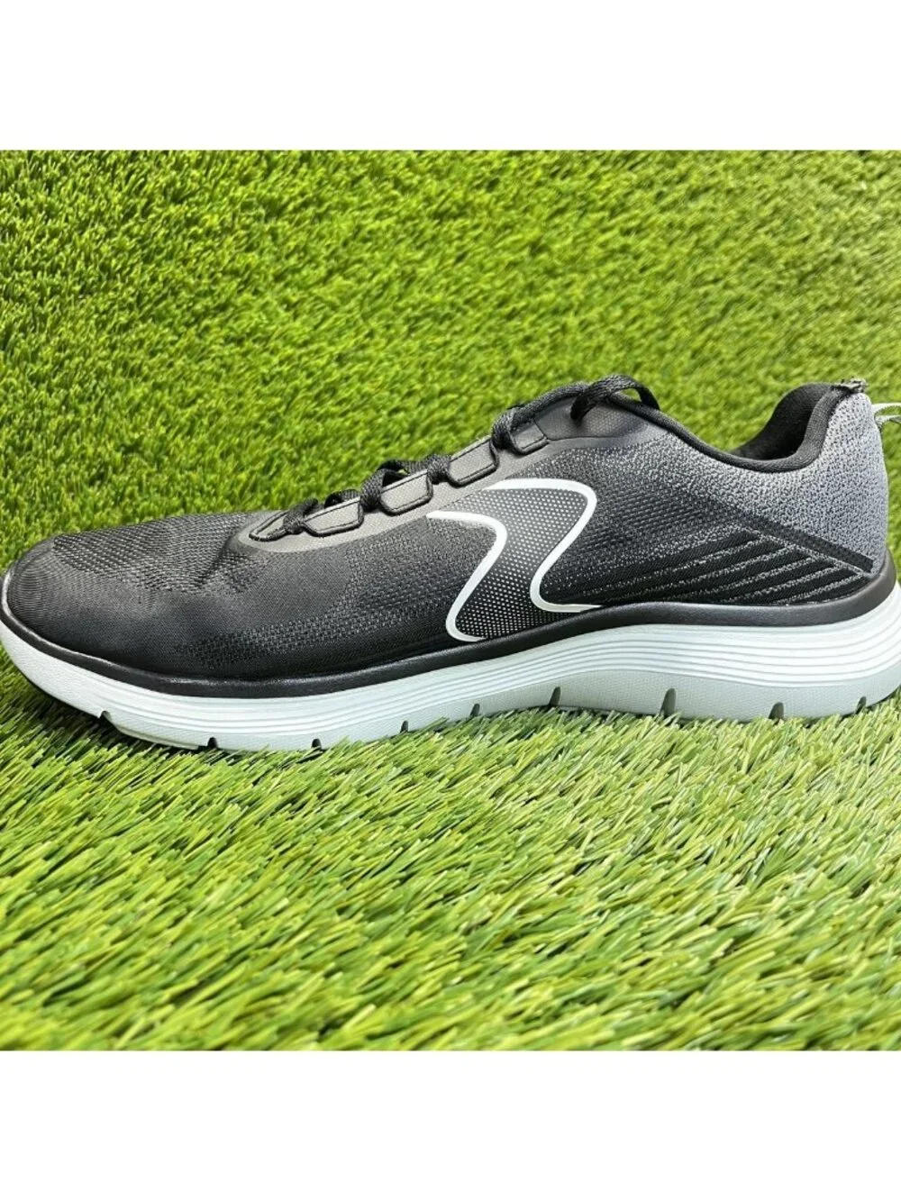 Skechers Flex Advantage 5.0 Spreelo Mens Size 12 Black Running Shoes Sneakers